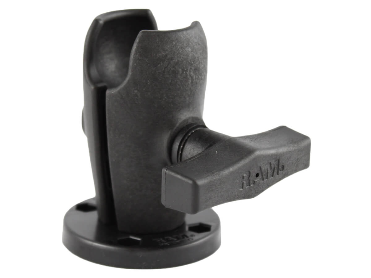 Single socket arm with round plate