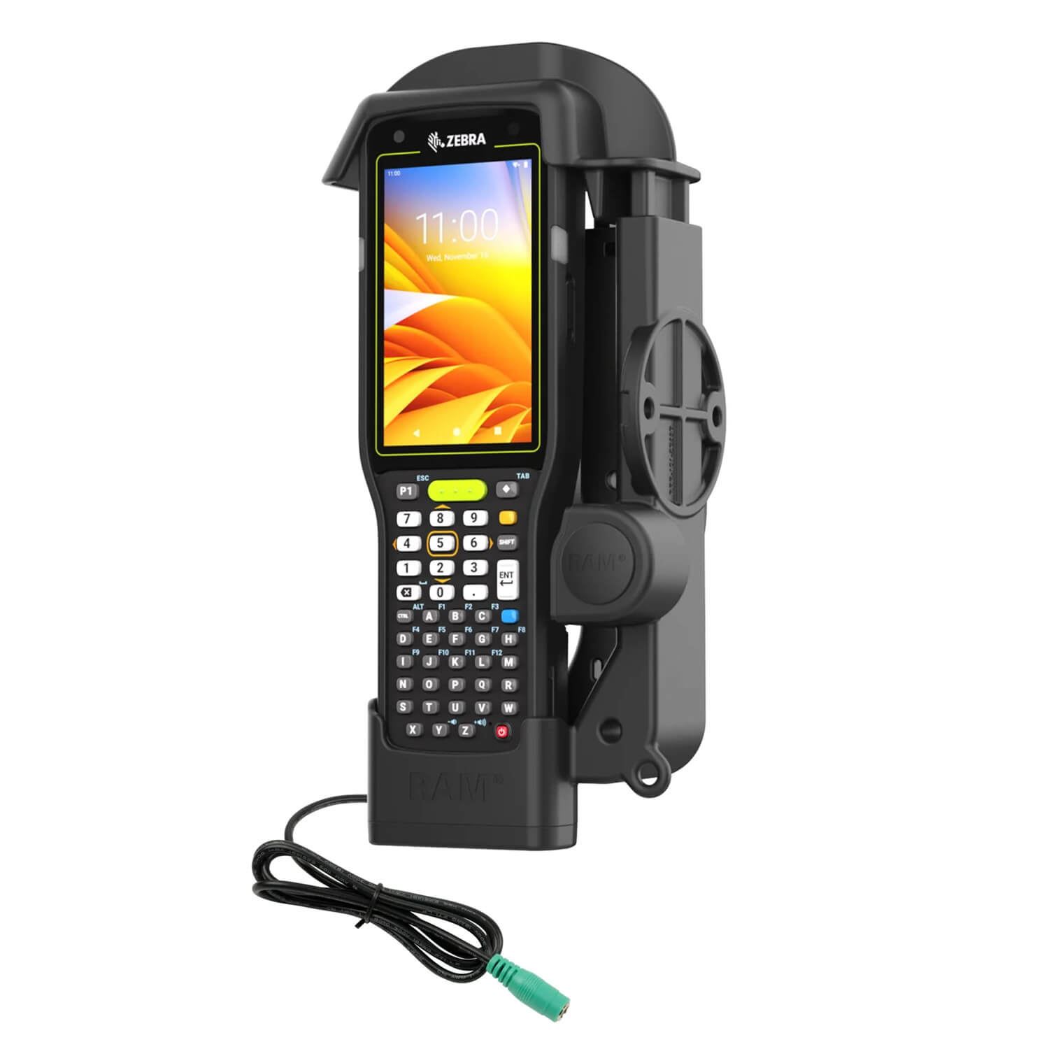 Zebra scanner holder